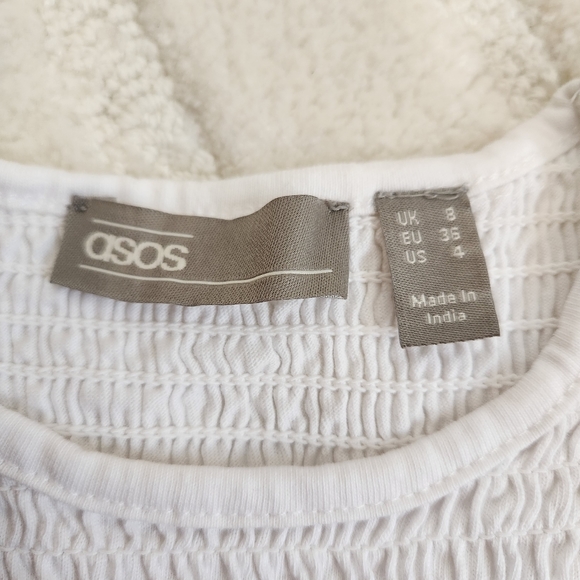 Shirred Ruched Ruffle Edge T Shirt from ASOS - Picture 7 of 8